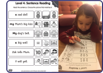 try Phonics Hero worksheets and photo of child