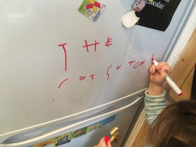 Refrigerator writing phonics activities