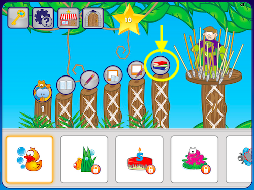 A Phonics Hero level showing the skills taught