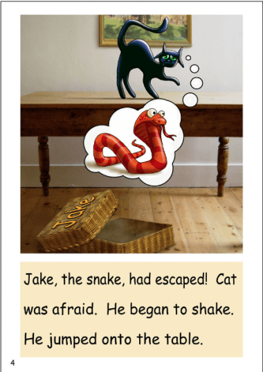 'Jake, the Snake' an advanced decodable book