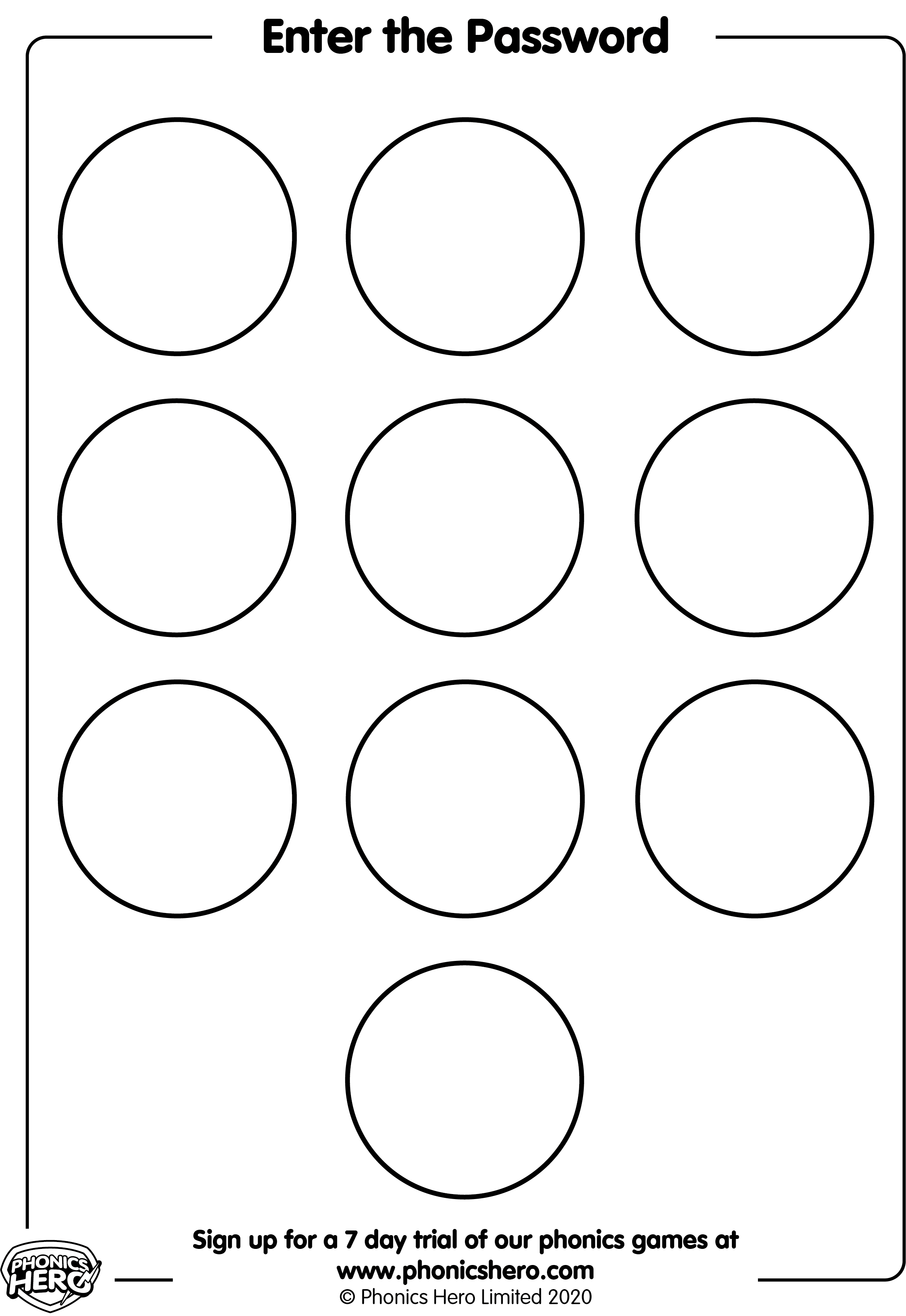 password template