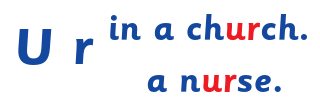 R controlled vowels - ur example.