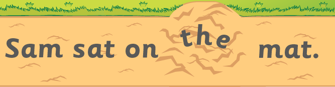 a dirt road with a sentence on it