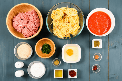 Spaghetti Bolognese Ingredients
