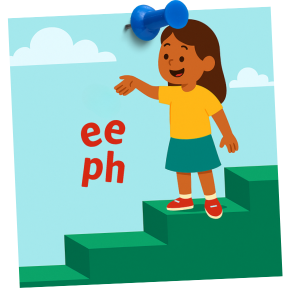 child dropping letters now they are done with phonics